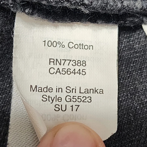 MADEWELL Washed Black McCarren Raw-Hem Jean Skirt Size 29 - Picture 7 of 7